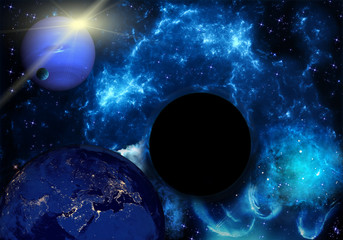 A black hole in space