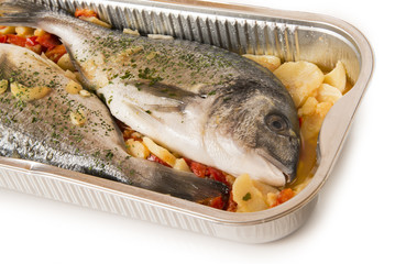 Dorada lista para hornear