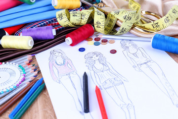 Obraz premium Fashion designer close up