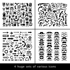 4 huge sets of various icons.