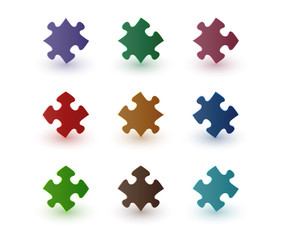 color puzzle pieces