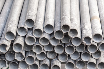 Old steel pipes