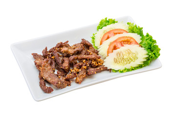 Fried pork thai style