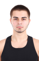 Obraz premium Handsome young man close up