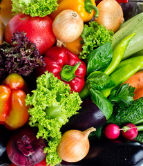 Obrazy na Plexi  świeże owoce i warzywa