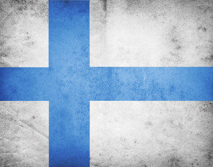 Finland grunge flag background