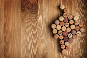 Grape shaped wine corks