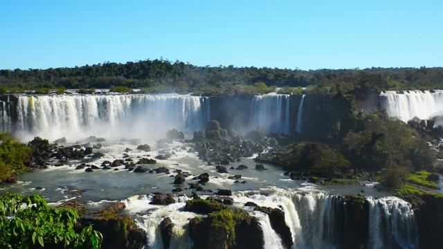 Iguacu waterfalls in Brazil, Argentina