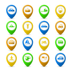 Navigation pins set