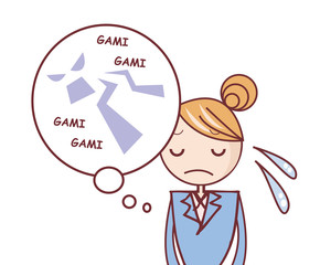 仕事の失敗　イラスト