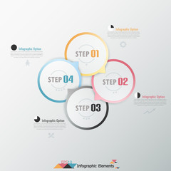 Modern infographics options banner.