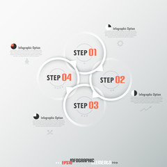 Modern infographics options banner.