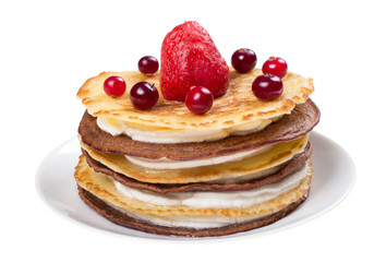 Cake of pancakes