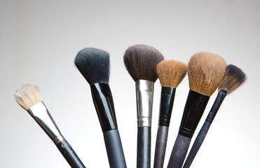 Group of make up brushes