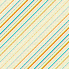 Fototapeta premium Vintage diagonal stripe vector seamless pattern (tiling)