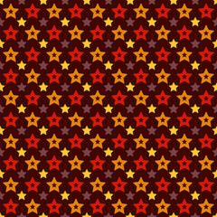 Vector holiday triumph star shape seamless pattern (tiling)