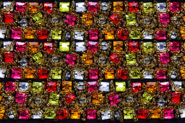 Beautiful jewelry on black background