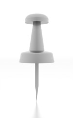 Push pin rendered isolated