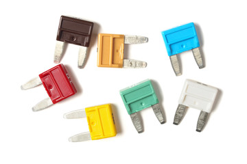 Set of mini blade type fuses