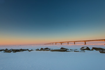 Confederation Bridge at sunrise
