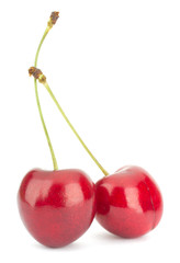 Cherry isolated on white background
