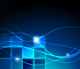 Fototapeta premium Blue fantasy background