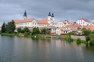 Fototapeta na wymiar Historic center of Telc, Czech republic