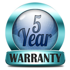five year warranty