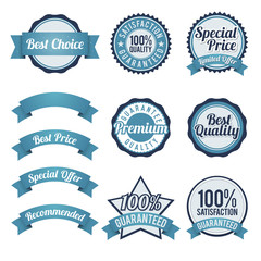 Badge and Ribbon Design Elements
