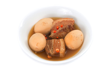 Thit Heo Kho Trung  Vietnamese caramelised pork belly with hard-