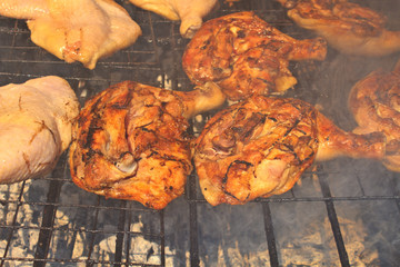 Grilled chicken thigh