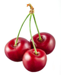 Cherry isolated on white background