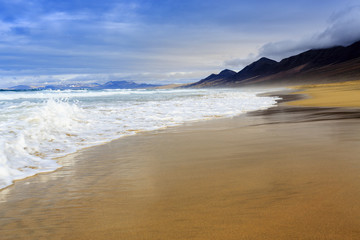 Cofete Beach in Fuerteventura, Canary Islands