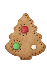 Homemade gingerbread tree