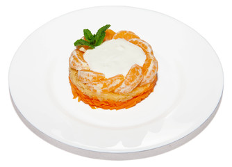Salad with tangerine