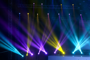 Vector Stage Spotlight met laserstralen