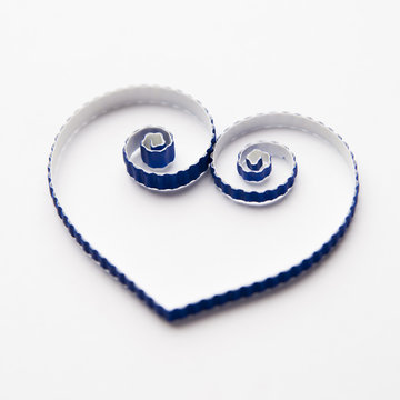 Heart of  paper quilling  for Valentine's day