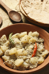 Aloo posto - A potato dish from Bengal