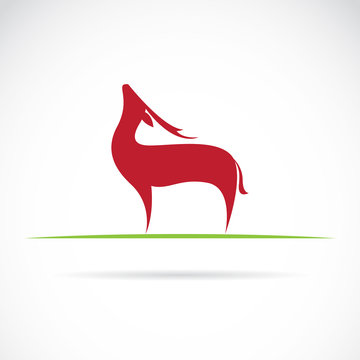 Vector image of an deer design
