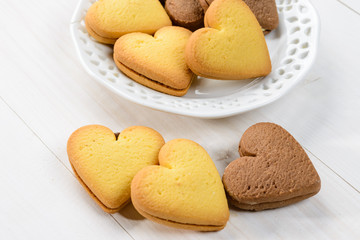 Biscotti a forma di cuore