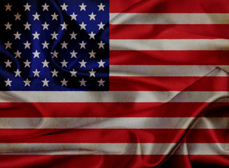 Fototapeta premium USA grunge waving flag