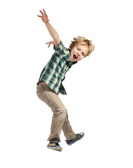 Jumping boy