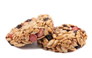 Round candied seeds and nuts.