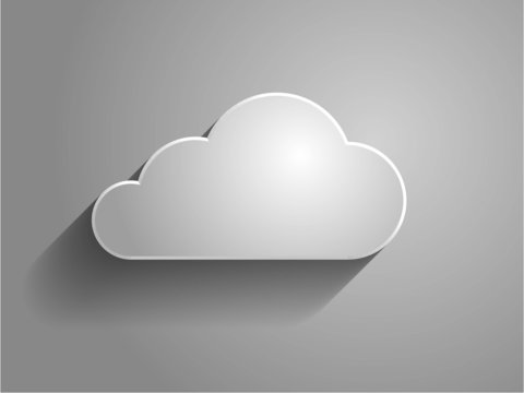 3d Vector illustration of a cloud icon