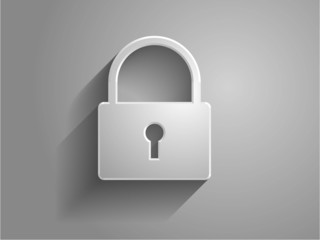 3d Vector illustration of a lock icon