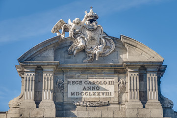 Obraz premium The Alcala Gate in Madrid, Spain.