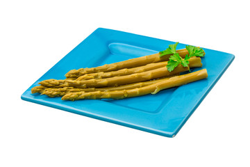 Boiled asparagus