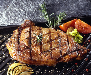 Côte de boeuf sur grill