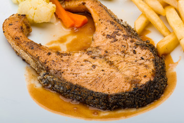 Salmon steak