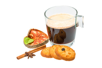 Dutch cookies with coffee